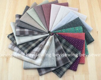 Japanese Yarn Dyed Jacquard Cotton/DIY Little Cloth group/Popline Dyed Fabric/ Patchwork Applique fabric/20 Style/lot 25*24cm