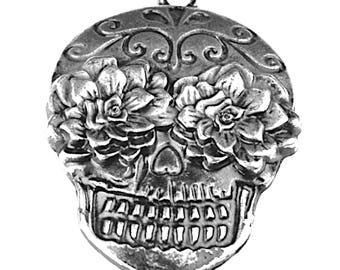 Sugar Skull Pendant set, 2 each, MADE IN USA,