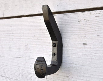 Double Hook, Railroad Spike Hook, Black Hooks, Rustic Wall Hooks, Country Home Decor, Coat Hooks, Wall Coat Rack, Wall Hooks, Railroad Decor