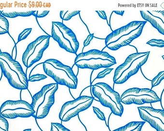 10% OFF - Leaves Blue - IKEA Avsiktlig Cotton Fabric