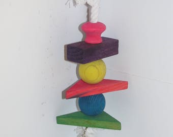 Toy for parrot with bell