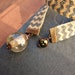 Beaded Jute Ribbon Bookmark with Big Glass Bead: Bubble