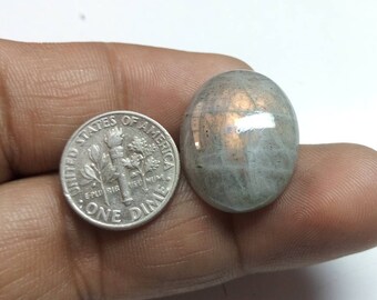 60% OFF - Loose Gemstone Spectrolite Labradorite Cabochon Gemstone 23x18x7 mm (P-10)