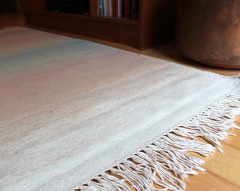 Pastel Ombre Microtuft kilim tapis / tissé à la main tapis de laine