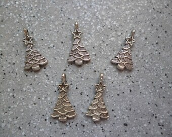 5 charm tree in silver 20 mm