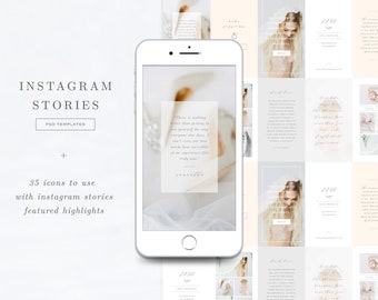 Instagram Stories Templates & Highlights Icons - Social Media Templates - Photographer Branding - Aspen
