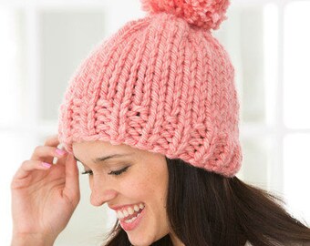 Super Chunky Alpaca & Wool Knitted Pom Pom Hat S M L XL sizes, choose your color