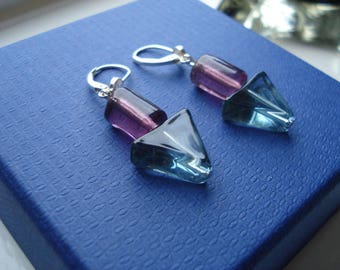 Murano glass lever back earrings