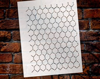Chicken Wire" Stencil -8 1/2" x 11"- by StudioR12 - STCL146