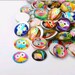 10 Round 12mm Owl Printed Cabochons Glass half domed (WL124a)