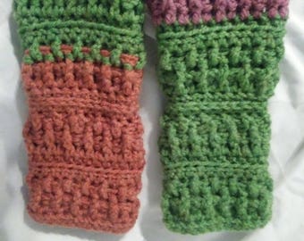 Crochet fingerless gloves