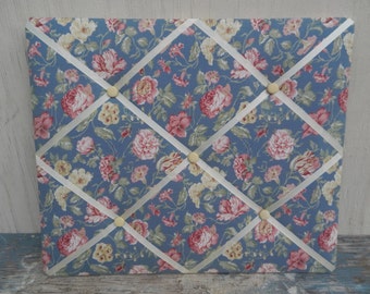Shabby Chic Cloth and Ribbon Memory/Photo Board!