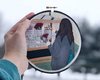 Custom Embroidered Portrait