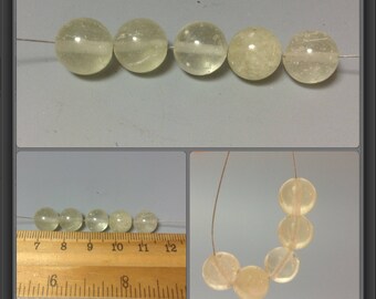 Libyan desert glass beads 10mm