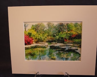 Digital Painting Dallas Arboretum