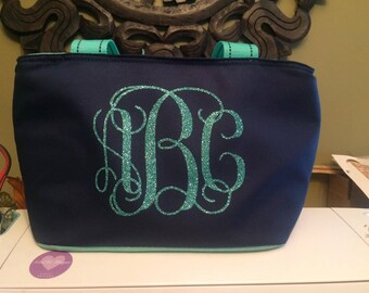 Insulated Lunch Bag-Tote-personalized-monogrammed-girls-women-school-work