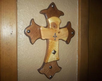 Wood Cross /Handmade Wood Cross /Decorative Wood Cross/ Cross Wall Idea/ Hanging Wood Cross /Christian Gift Idea/ Wood Cross For Wall