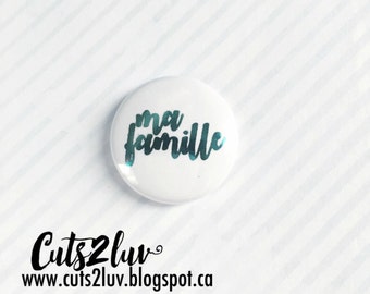 Badge 1 "my turquoise metal family