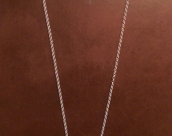 18.5 in Solid Sterling 2mm rolo chain necklace for charm