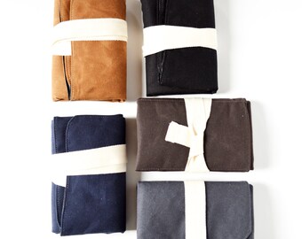 Waxed canvas baby change mat diaper changing mat
