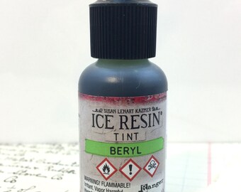 Ice Resin Tint in Beryl by Susan Lenart Kazmer, Ranger Resin Tint, Resin Coloring in Green