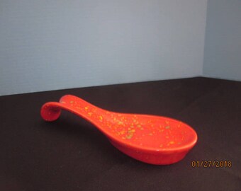 Ceramic Spoon Rest-Red