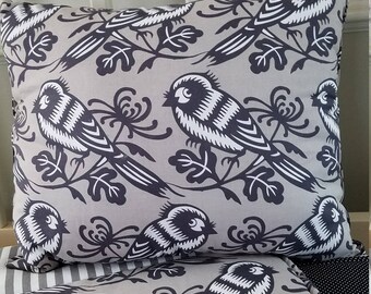 Bird nursery pillow, woodland baby pillow, "SWEET SPARROW" accent pillow, crib accent pillow, baby accent/throw pillow, woodland nursery