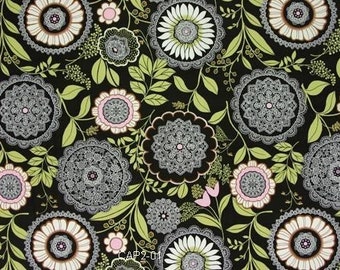 Amy Butler Fabric Lotus Collection Lacework Olive, Choose your cut