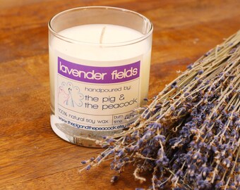 Soy Wax Candle - Lavender Pure Soy Wax Candle - 7.5 oz