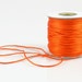 1mm ORANGE SATIN STRING - Dark Orange Cord (1mm diameter) sold by 5m length
