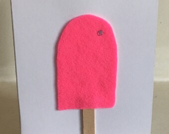 Neon Lollypop Greetings Card