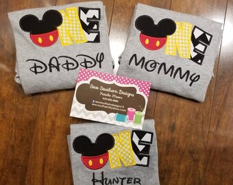 Mickey Mouse first birthday shirt