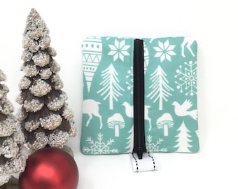 Roller Ball Bag, Mini Zip Pouch, Ear bud bag, small zipper pouch, earbud case, coin purse, front zip bag, Purse Organizer, Back Pack Bag