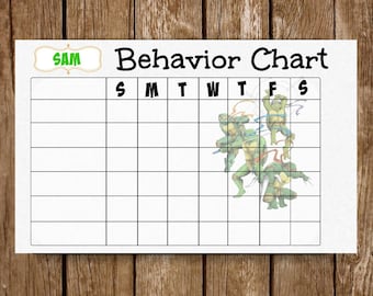 Behavior Chart | Reward Chart | Job Chart | Customizable