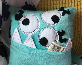 Monster Tooth Fairy pillow