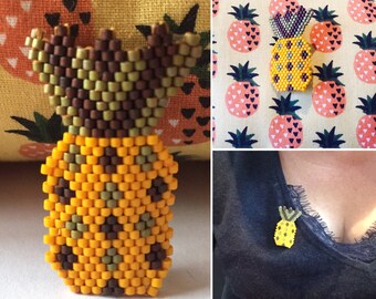 Pineapple brooch