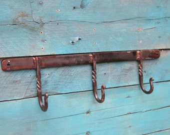 Wall Mount Coat Rack-Rustic Coat Rack, Farmhouse Coat Rack, Farmhouse Foyer, Hat Rack, Farmhouse Housewarming Gift, wrought iron