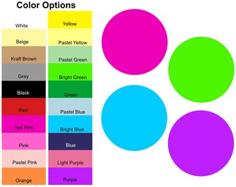 25 Pieces - Circle Die Cut Shapes, Paper Circle Shapes, Circle Shape Cut Outs, Circle Shapes for Card Making, Scrapbooking, Bulletin Boards