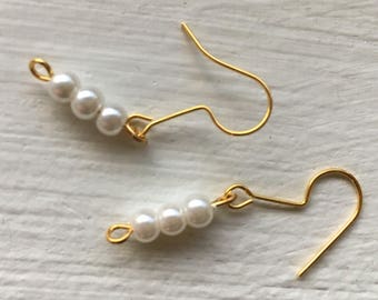 Triple Pearl Drop Earrings!