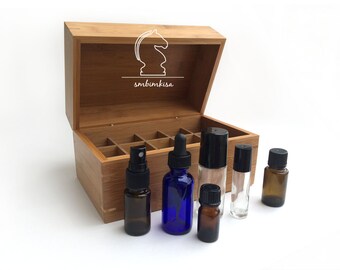 Essential Oil Box Bamboo — Mini Plain SLIGHTLY IRREGULAR
