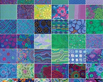 Kaffe Fassett Collective Cool | Quilt Fabric | Precuts | Layer Cake | Jelly Roll | Fabric Bundle | Quilting Cotton |