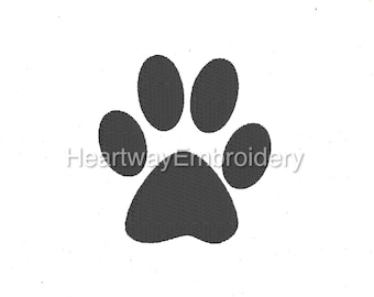 Mini paw print embroidery design 6 SIZES - tiny embroidery design, animal paw mini embroidery design, small paw print embroidery design pes