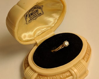 Vintage Art Deco 1930s Celluloid Ring Presentation Box