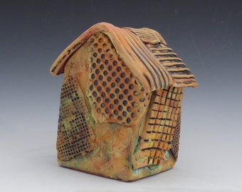 Meditation Prayer House Ceramic Sculpture Textured Handmade My second Home