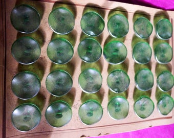 24 antique buttons