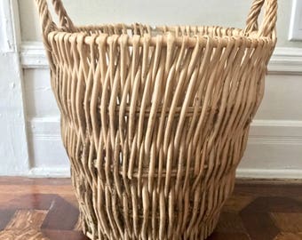 Large Vintage Bamboo Basket