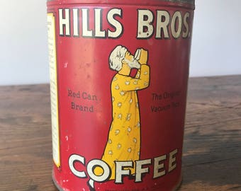 Hills Bros. Coffee Tin