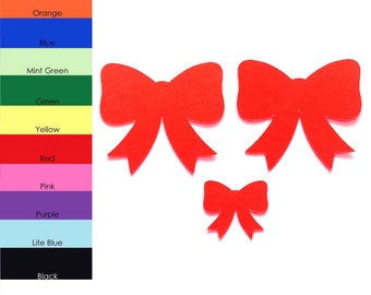 25 pack - Paper Bow Shape, Paper Bow Cut Out, Bow Die Cut, Party Bows, Scrapbook Supplies