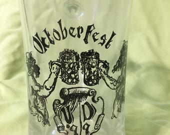 Glass Oktoberfest mug