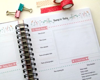 The Ultimate Pregnancy Journal - Printable Pregnancy Journal - Bump to Baby book - Pregnancy Planner - Instant Download